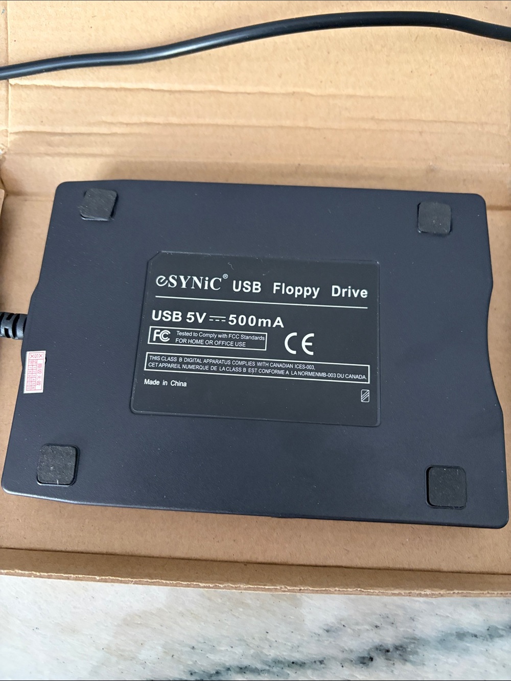 Black USB 3.5" External Floppy Drive